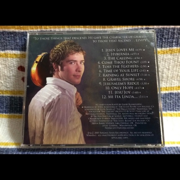 SIGNED David Klinkenberg Fiddle Levity 2005 CD Christian Music Brilliant VG - Picture 3 of 9
